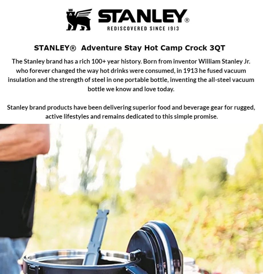 Stanley Adventure Stay Hot 3QT Camp Crock - Vacuum Insulated