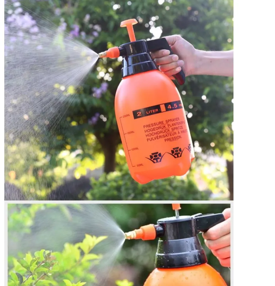 Portable 2.0L Chemical Sprayer Pressure Garden Spray Bottle Handheld Sprayer
