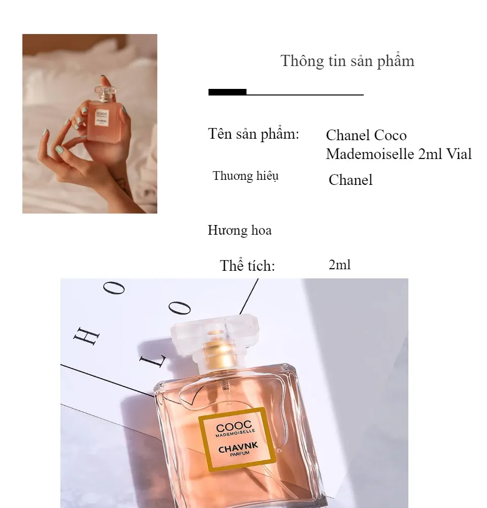 Nước Hoa Chiết Chính Hãng Chanel Coco Mademoiselle 2ml Vial 