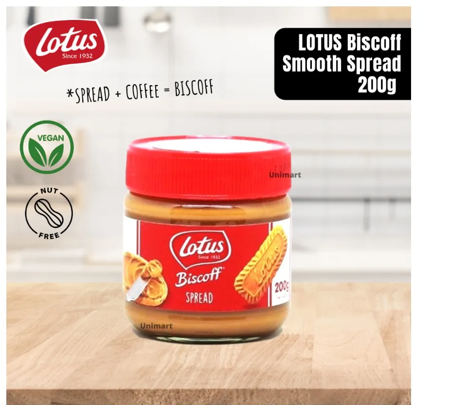 Lotus Biscoff Crunchy Spread 190g Nut Free Vegan Peanut Butter Jam Spread Ready Stock Local Seller 花生酱 Lazada