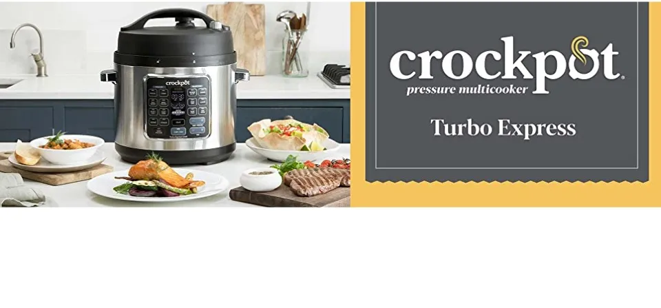 Crock-Pot Turbo Express Pressure Multicooker, 14-in-1 Functions, 5.6L (6+  People)