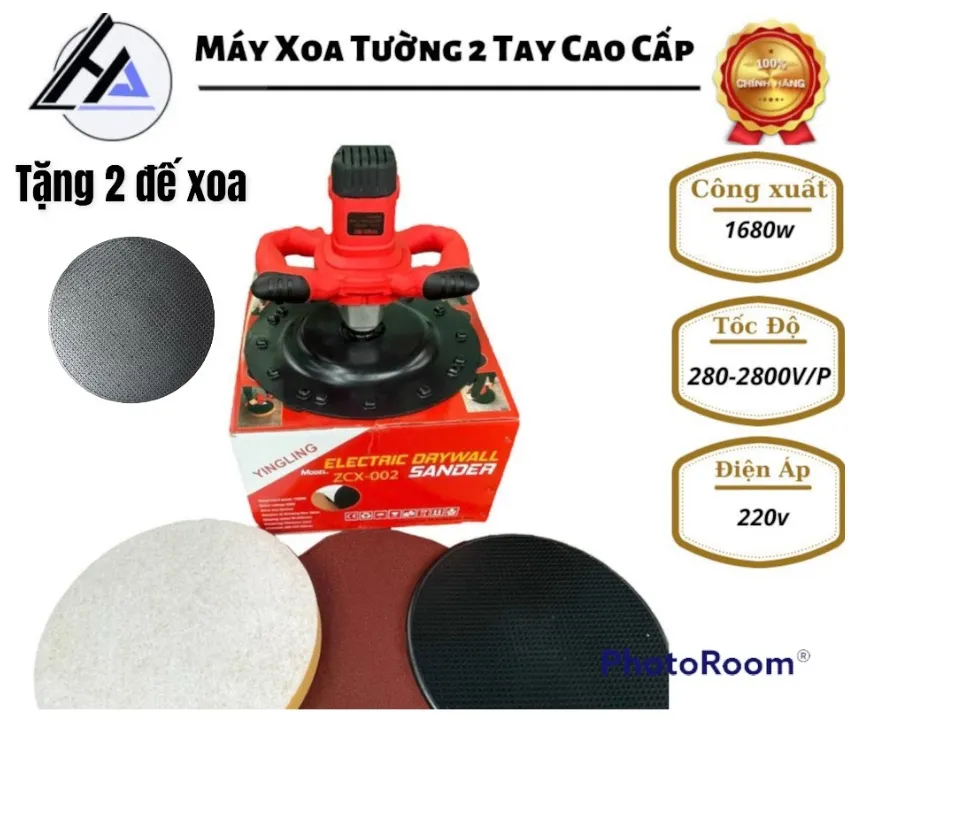 Máy xoa tường trát vữa ,xoa nền, đánh bóng tặng 2 đế xoa nhựa ...