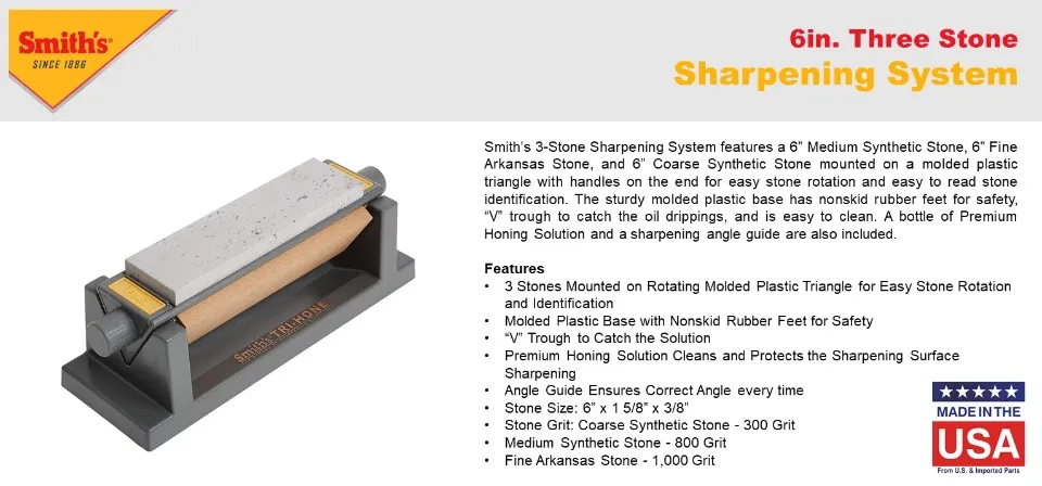 Smith's Smith's 6 Three Stone Sharpening System in the Sharpeners