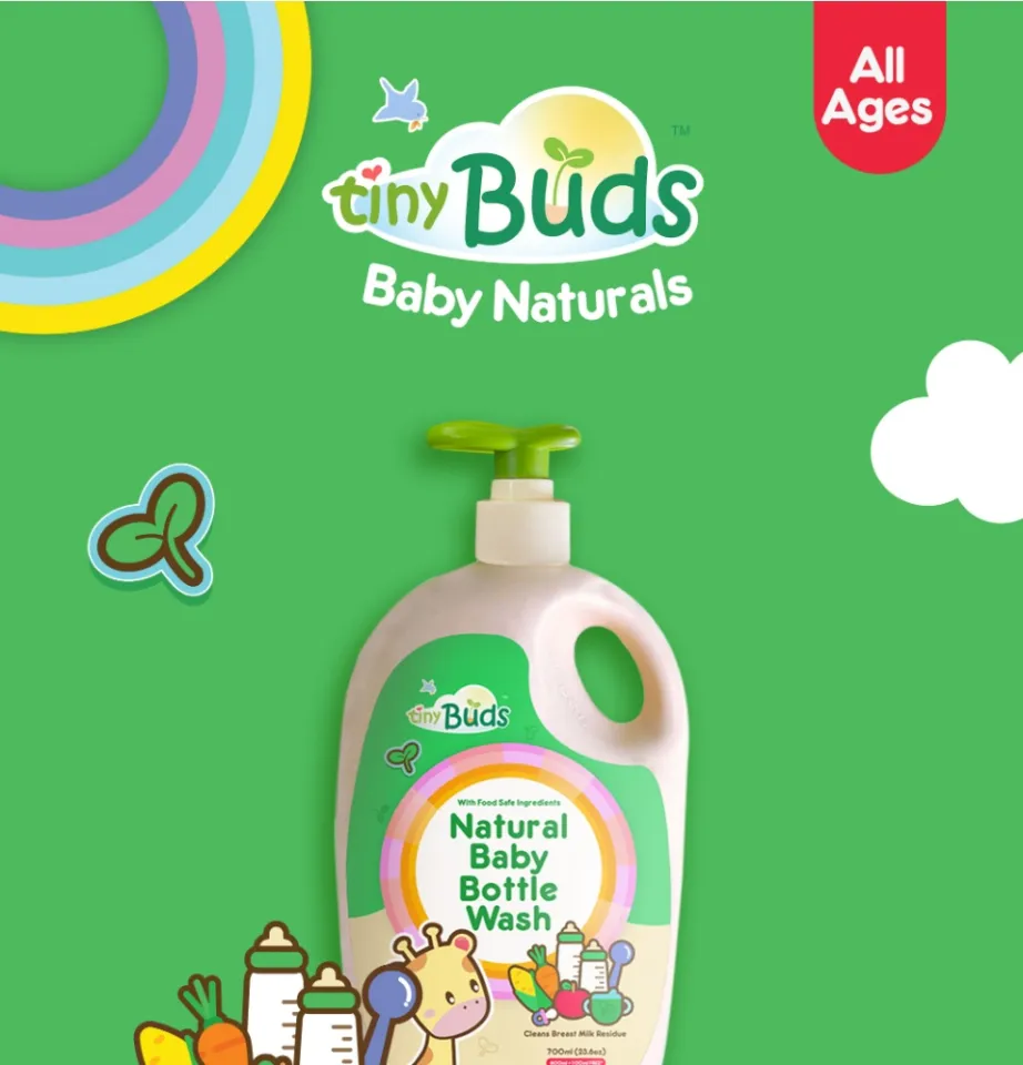 Tiny Buds Baby Silicone Bottle Brush GREEN