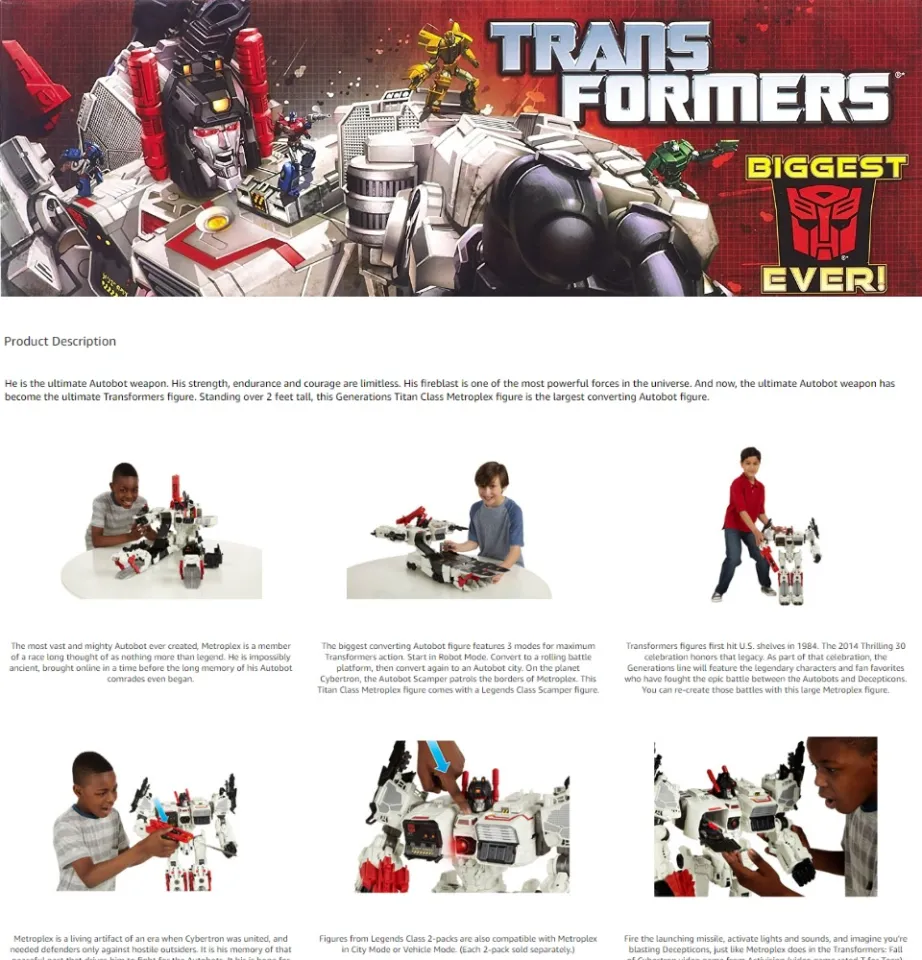 Tranformers Generations Thrilling 30 | Titan Class Metroplex