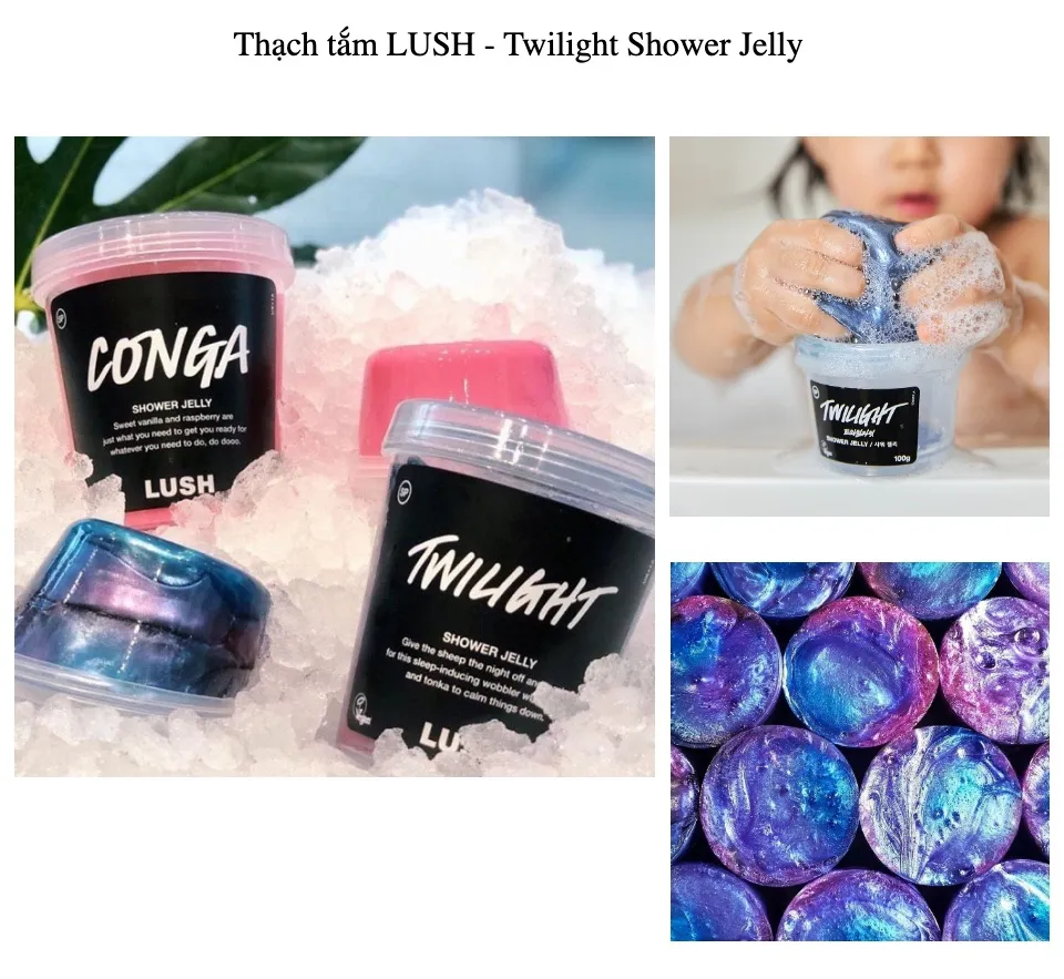 HCM]Thạch tắm LUSH - Twilight Shower Jelly 