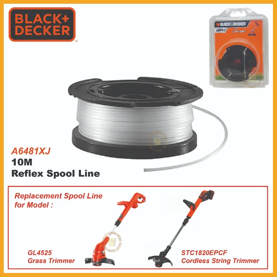 Black & Decker Strimmer Spool & Line For Gl4525 Gl5028 Glc1825