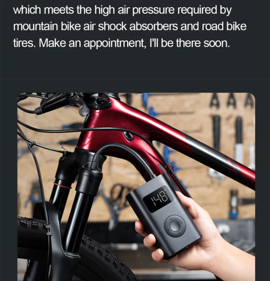 xiaomi 5v 150psi portable bike pump