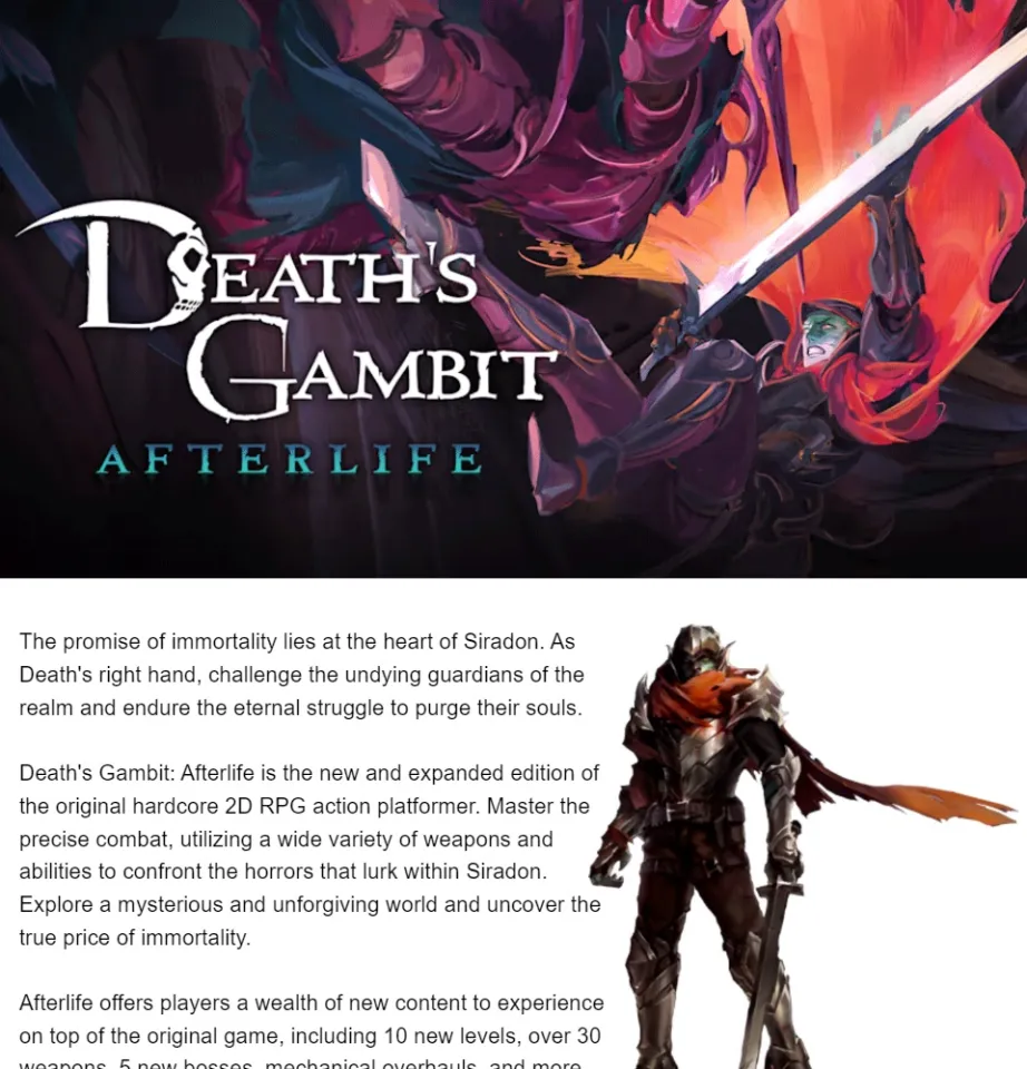 DataBlitz - Deaths Gambit Afterlife