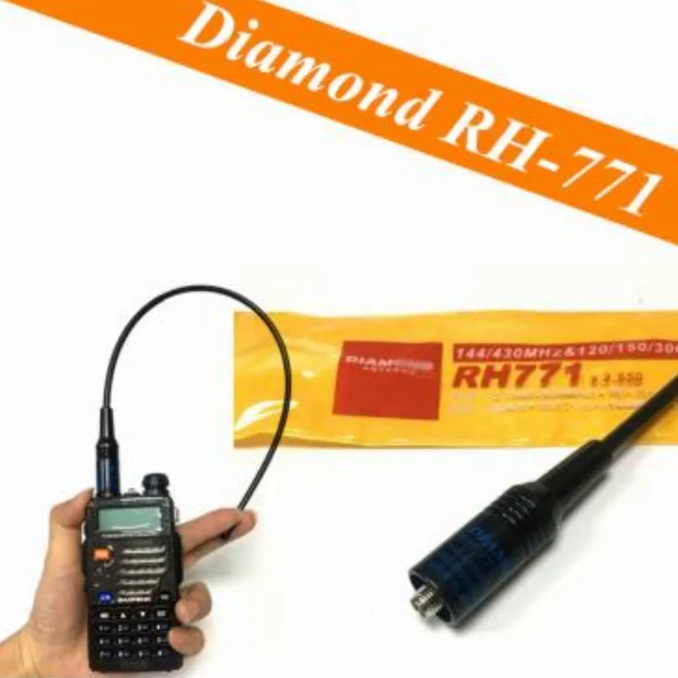 NA-771 Antenna Dual Band VHF UHF High Power Gain Antena for Baofeng UV-5 R  UV-82 bf888S Walkie Talkie Radio Lazada PH