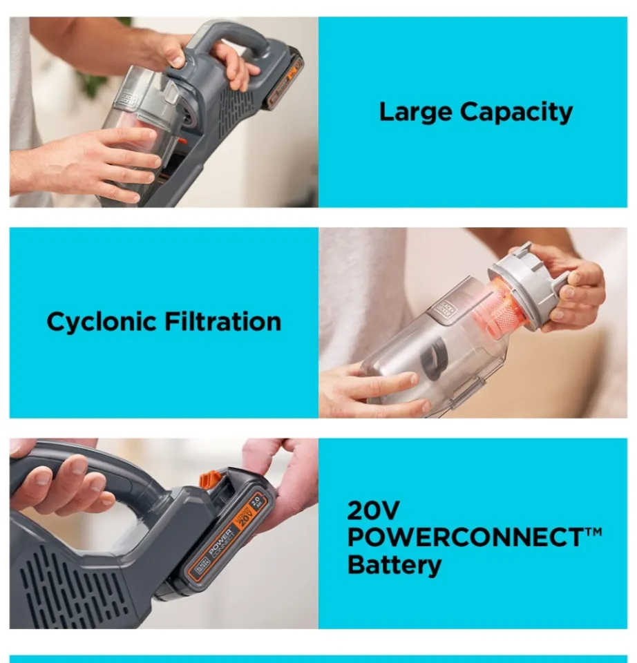 Black and Decker BHFEA18D1 18v Cordless Powerseries Stick Vacuum