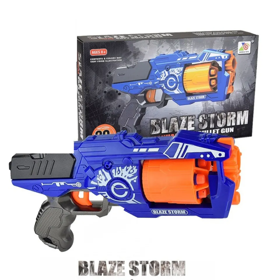 Metrahadora Blaze Storm, estilo Nerf Automática, elétrica, magazine, Soft  Bullet 20 dardos