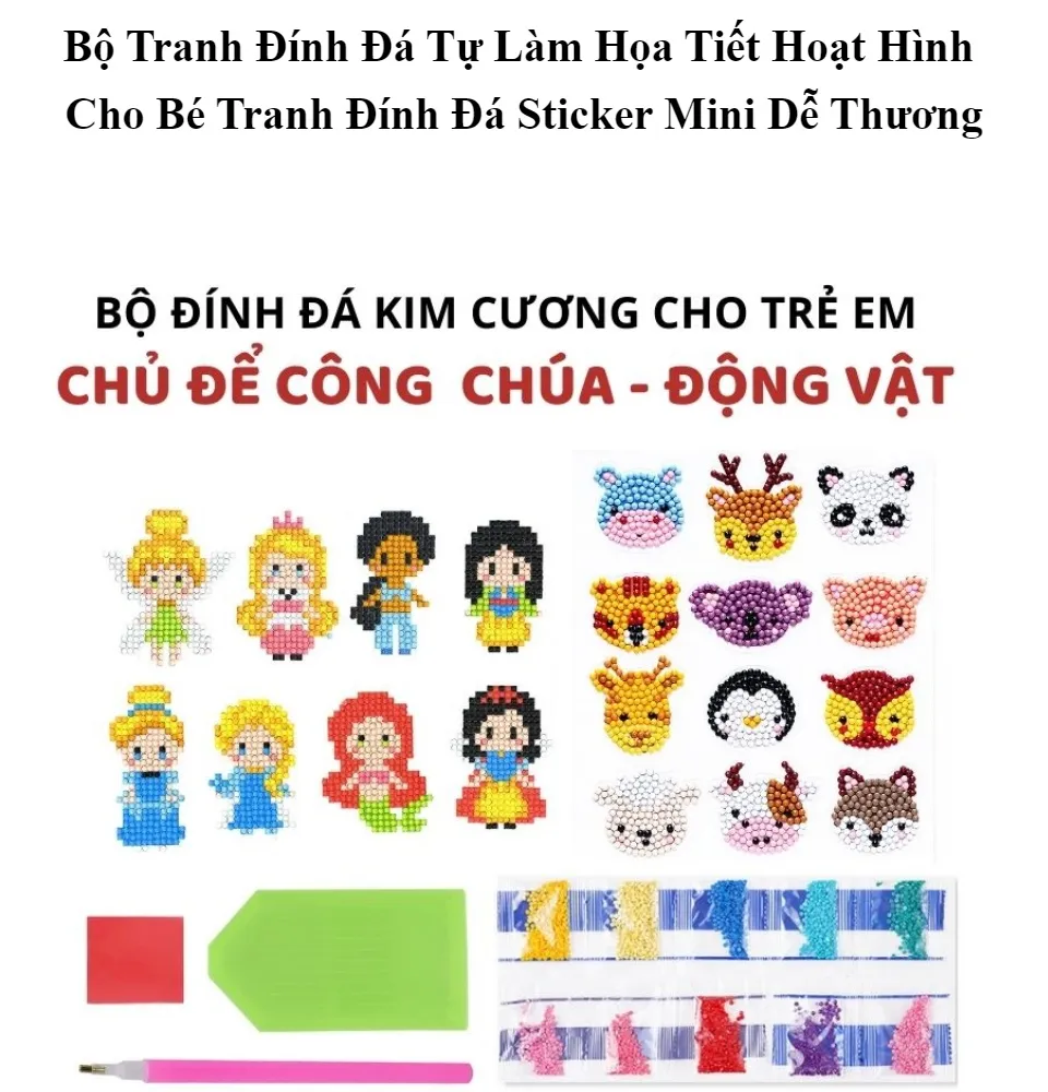 Tranh Đính Đá Kim Cương Mini Đính Đá Tự Làm Họa Tiết Hoạt Hình Cho ...