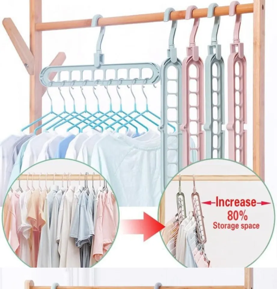 Magic Hangers Space Saving Hangers 2 pcs Closet Space Saver Hanger Organizer  NEW