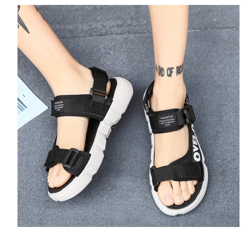 SALE 50% ]Dép Sandal Nam Cực Chất 2024, Dép Sandal nam nữ đế chữ học