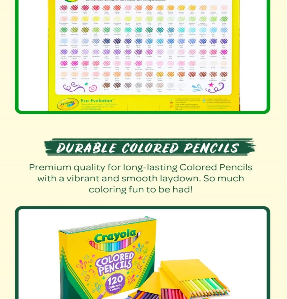 Colored Pencils, 120 Count, Coloring Supplies, Crayola.com