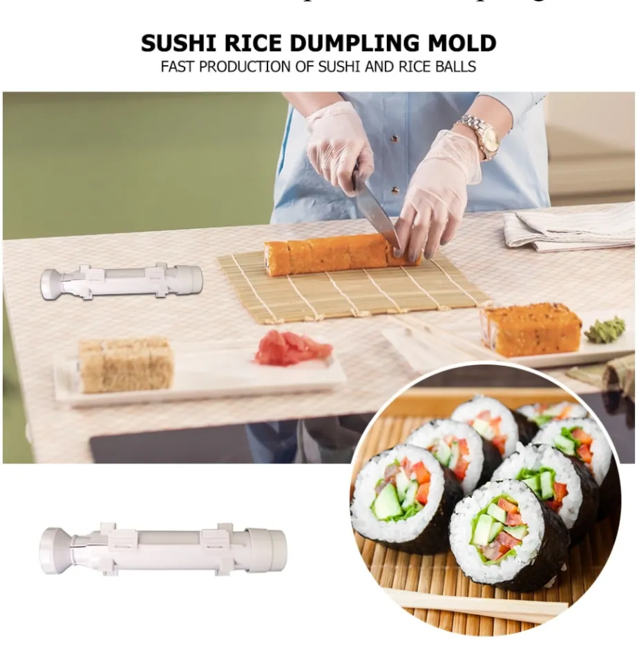 Portable Sushi Maker Sushi Bazooka Roller DIY Sushi Making Rice Ball Mold  Meat Rolling Tool Easy