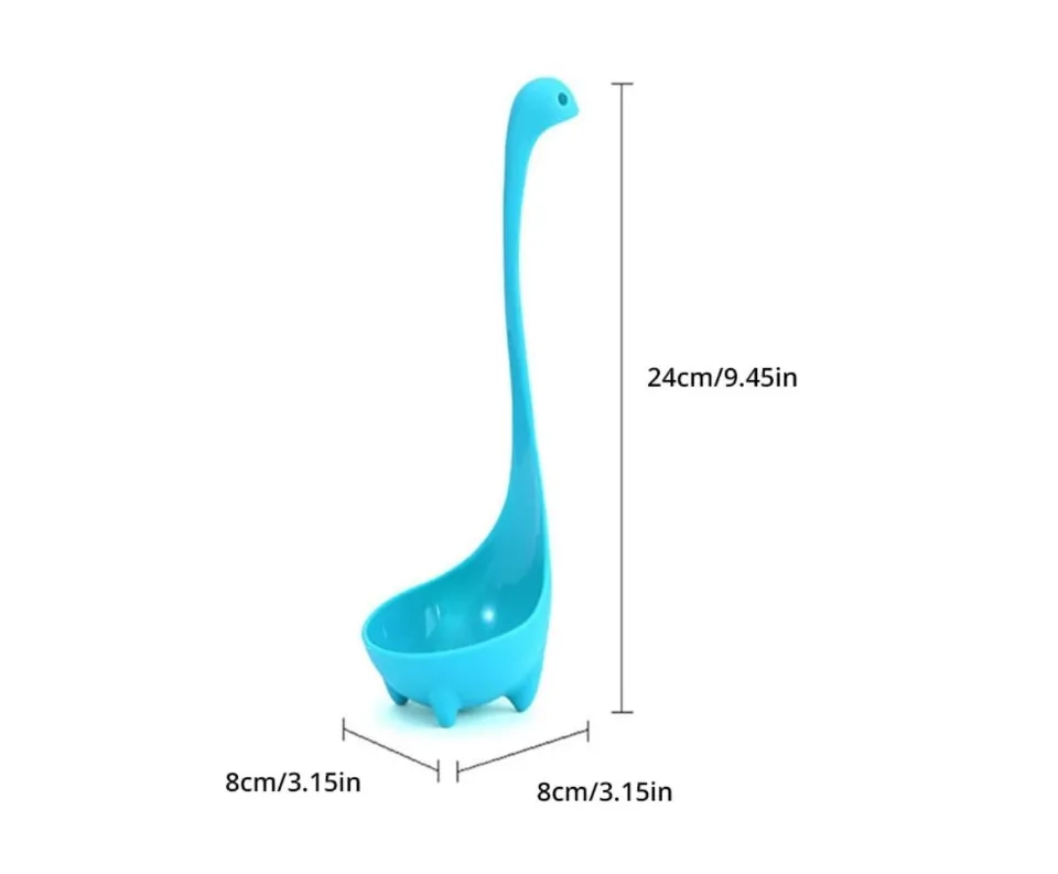 An Adorable Long Necked Dinosaur Soup Ladle That Stands Up on Its