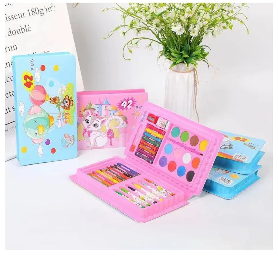 42-208Pcs Watercolor Drawing Set Colored Pencil Crayon Water Painting Kid  Art Peinture Enfant Gifts Children