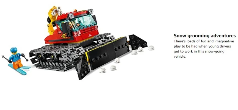 Lego city great discount vehicles snow groomer 60222