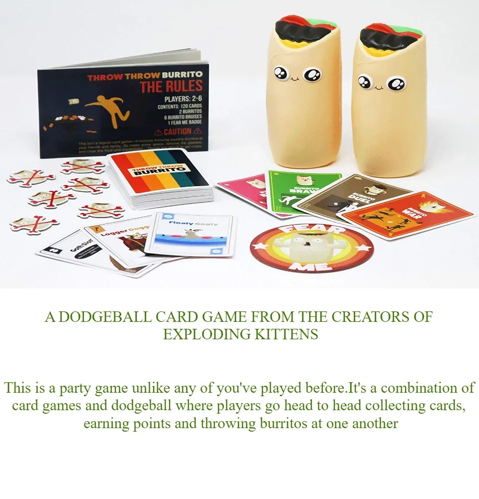 Throw Throw Burrito - A Dodgeball Card Game | Lazada Singapore