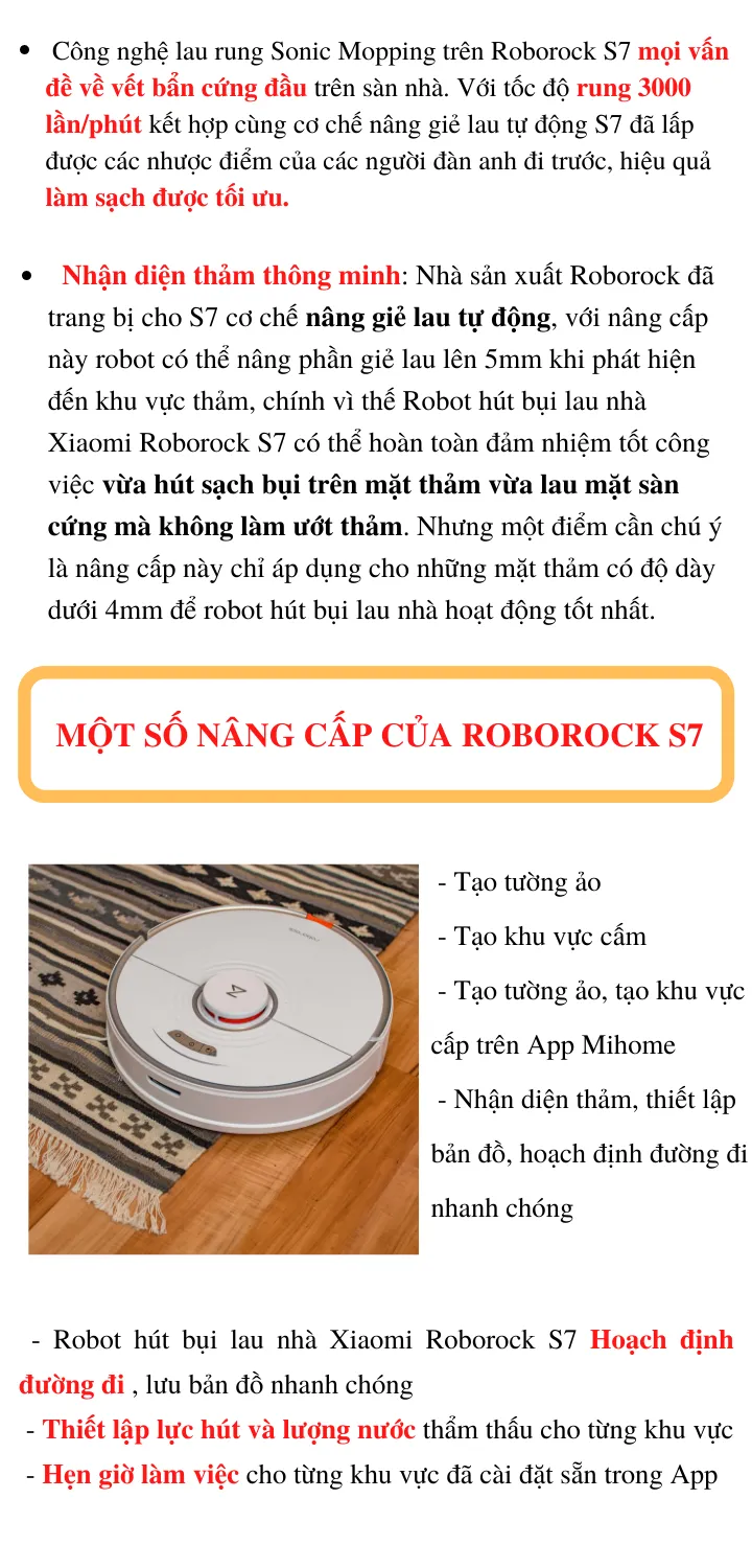 Robot Hút Bụi Lau Nhà Xiaomi Roborock S7