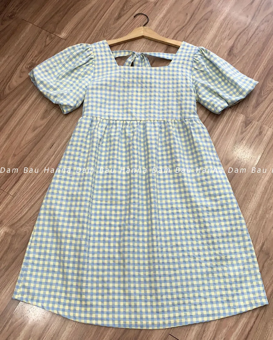 HANNA SIZE 40-80KG] Đầm bầu dễ thương baby doll vải mềm mát cao ...