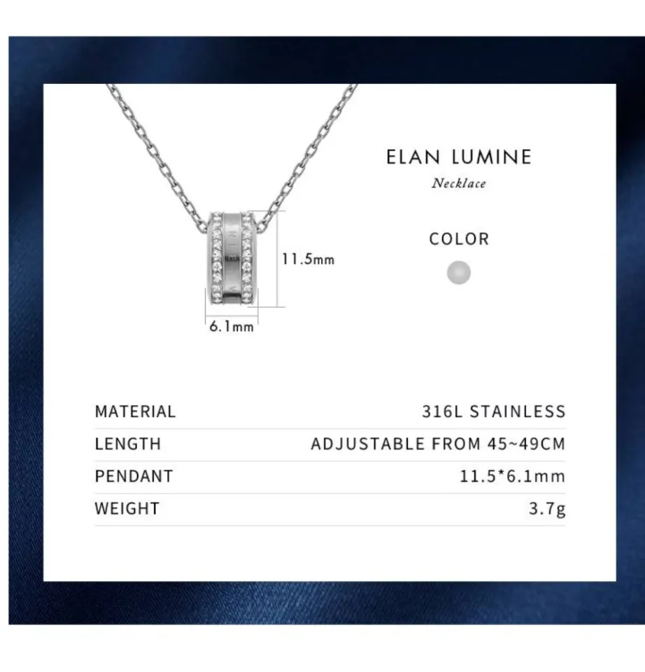 Daniel Wellington Elan Lumine Necklace Silver - Necklace for women