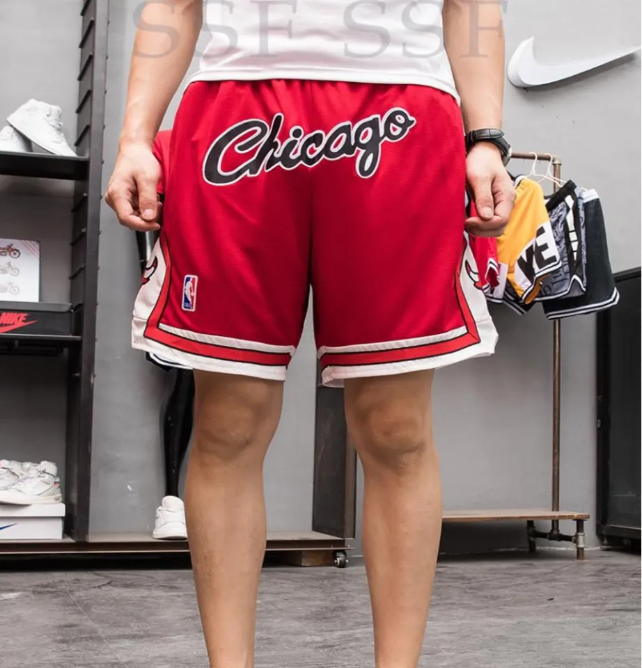 ORIGINAL JUST DON BULLS SHORTS RED CHICAGO