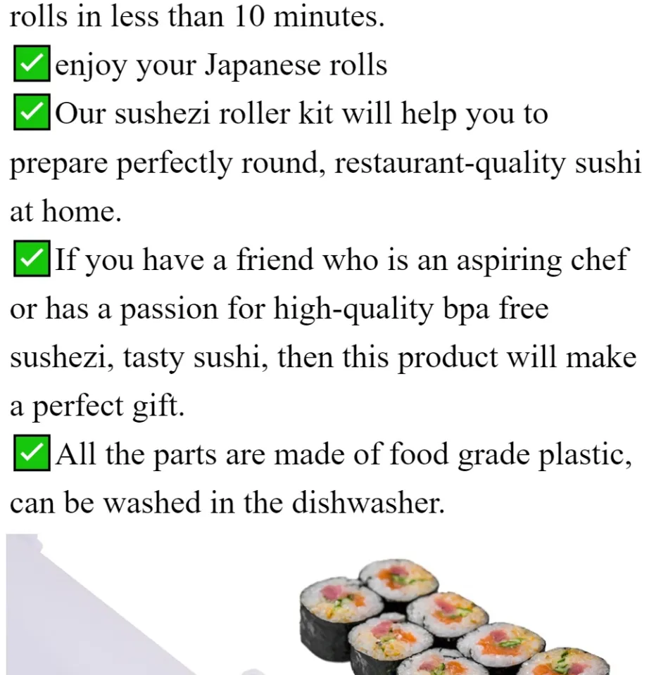 Portable Sushi Maker Sushi Bazooka Roller DIY Sushi Making Rice Ball Mold  Meat Rolling Tool Easy