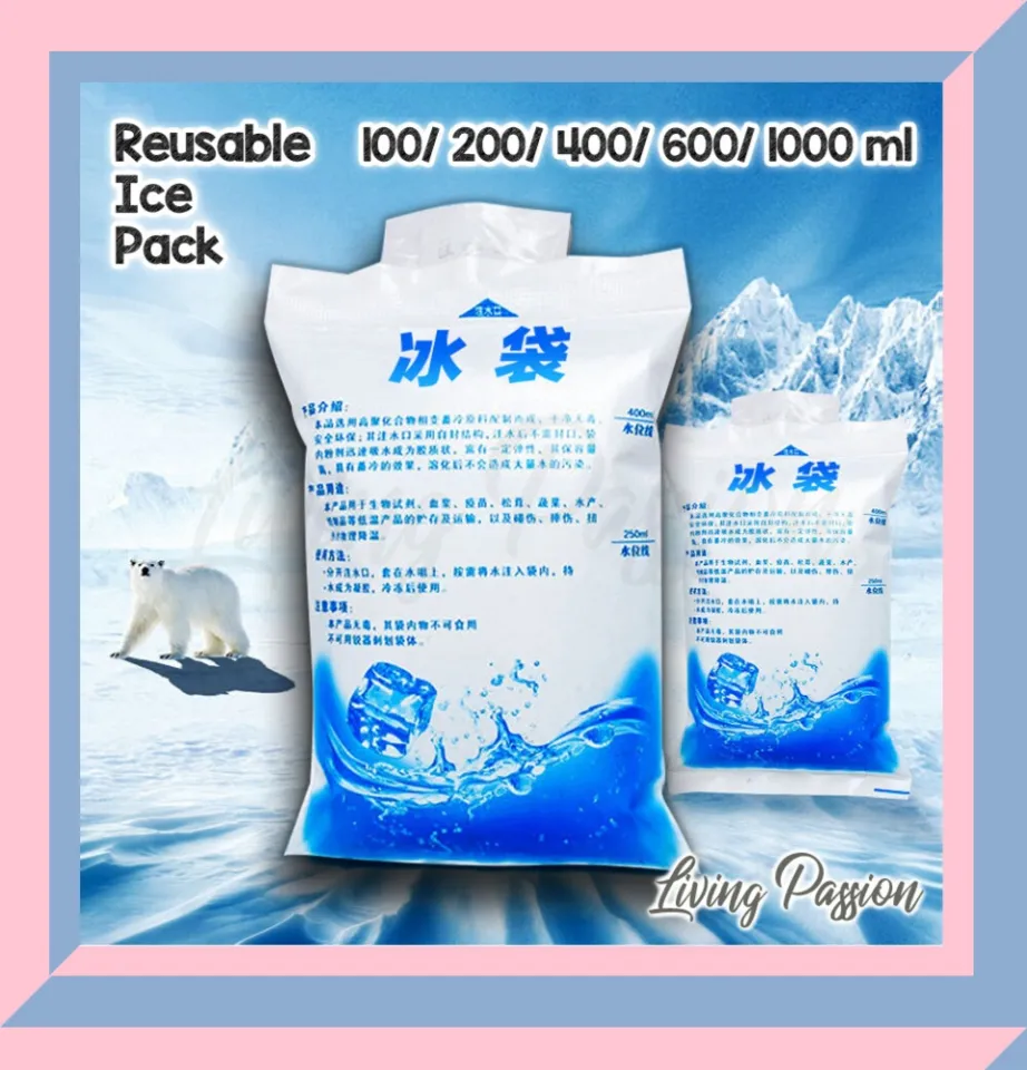 Water Injection Ice Pack 1000ml Food Medicine Seafood Cold