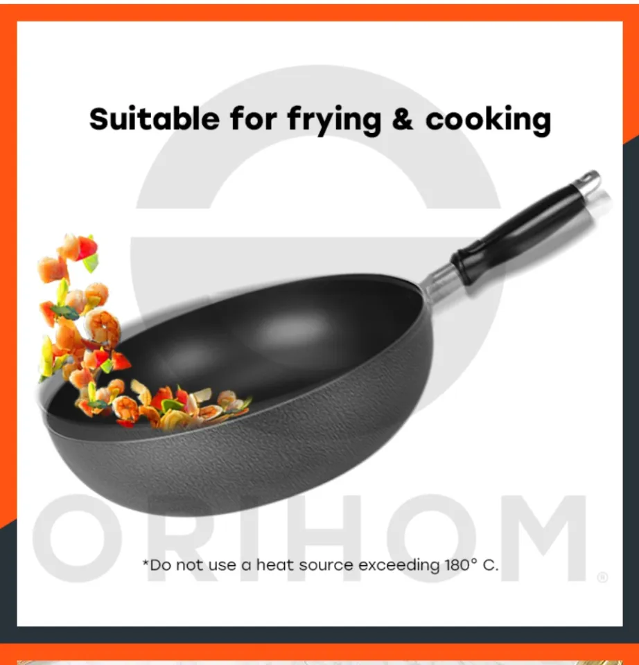 HOMCHEF Aluminium Non-Stick Frying Pan Dyflon Coating Healthy