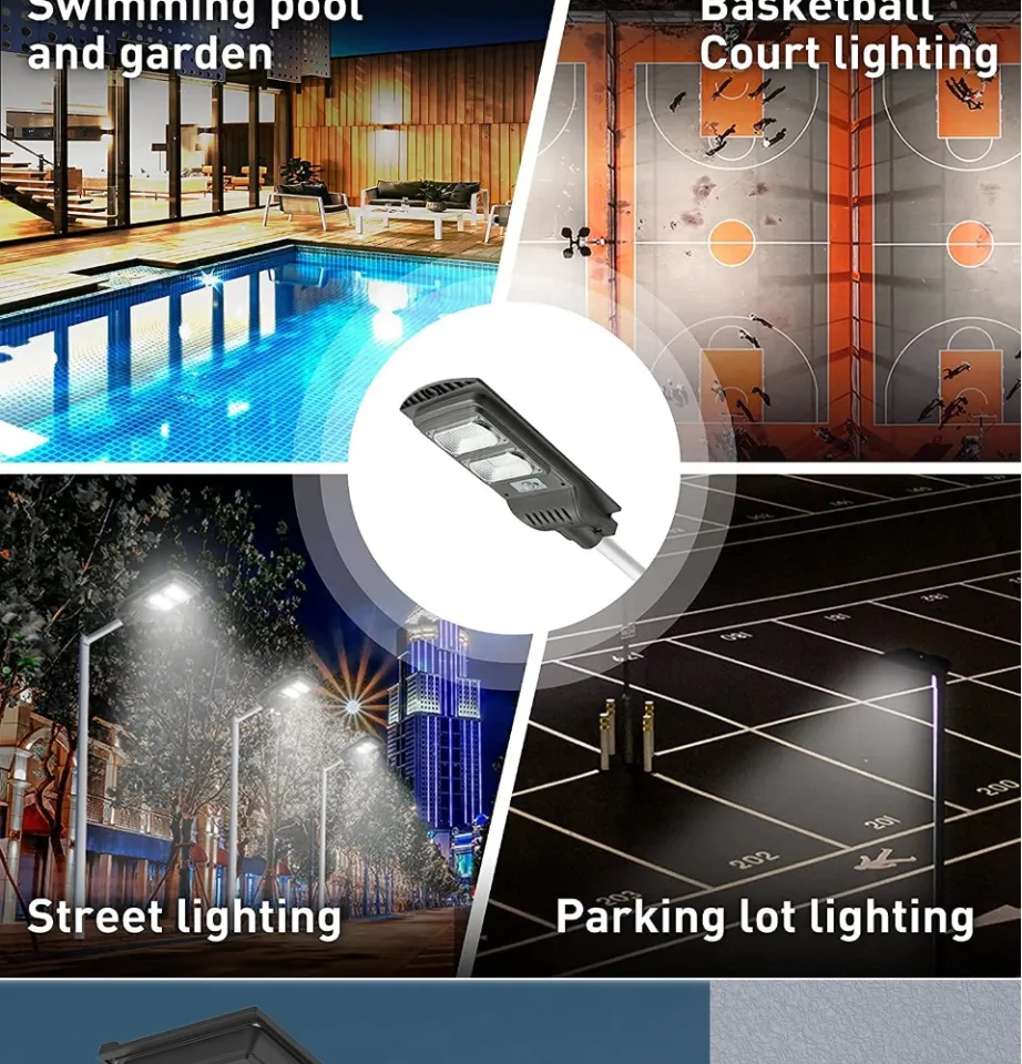 solar street light led outdoor waterproof IP67 300W 450W 600W Sensor Flood Lamp  Solar Wall Light Lazada PH