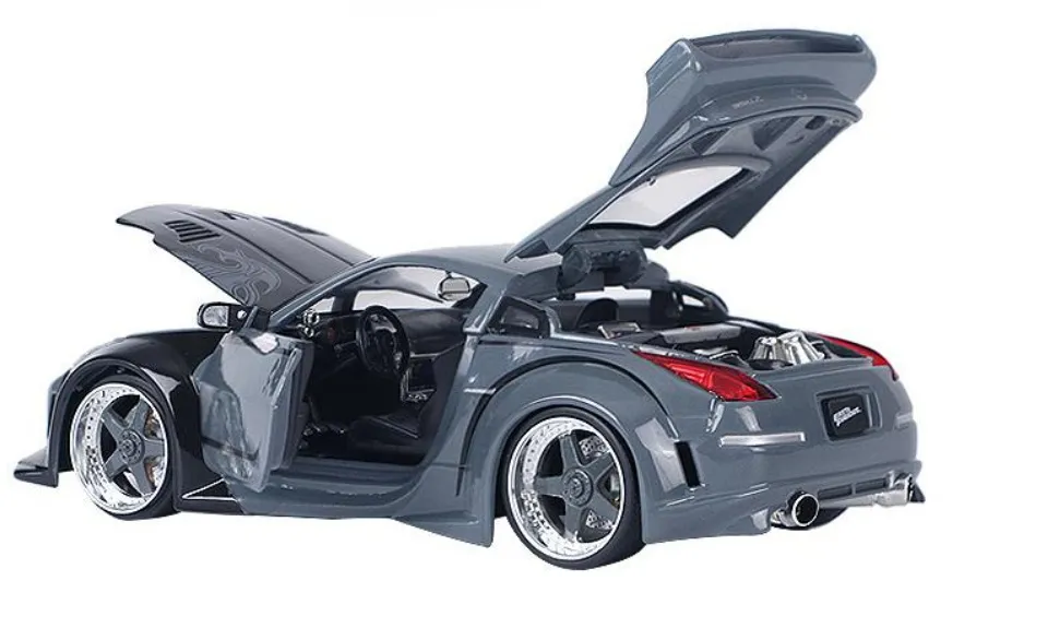 1:24 Jada Fast & Furious D.K.'S Nissan 350Z Diecast Car, Toys For Kids And  Adults, Grey And Black | Lazada