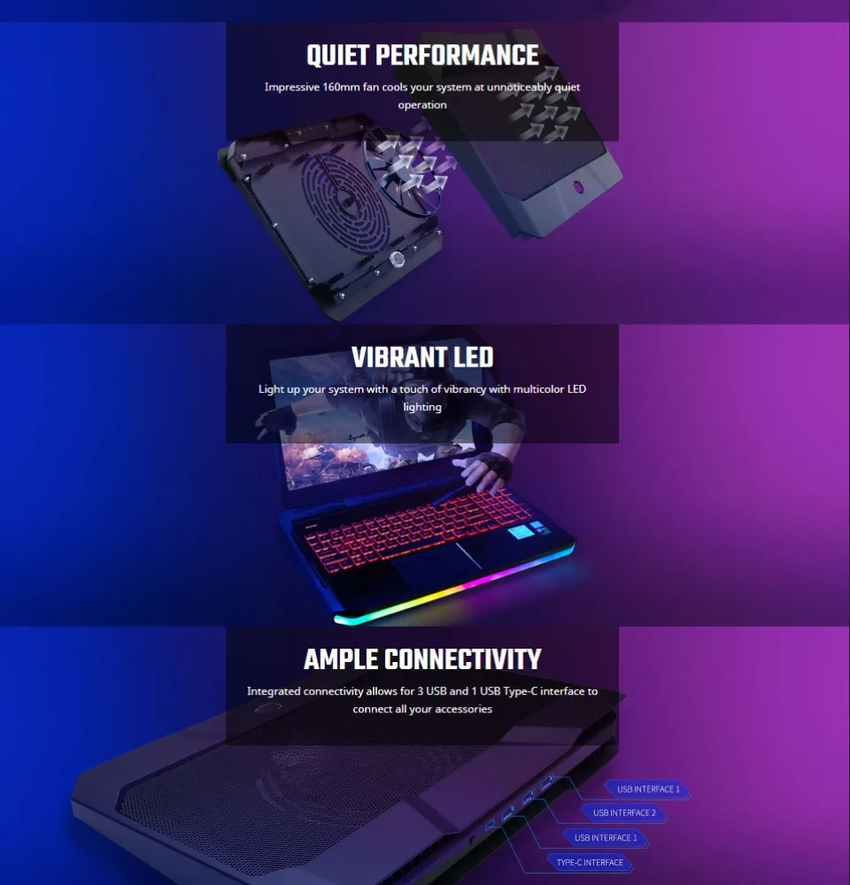 Cooler Master NotePal X150 Spectrum Multicolor LED Strip Notebook Cooler ( MNX-SWXB-10NFA-R1) | Lazada PH