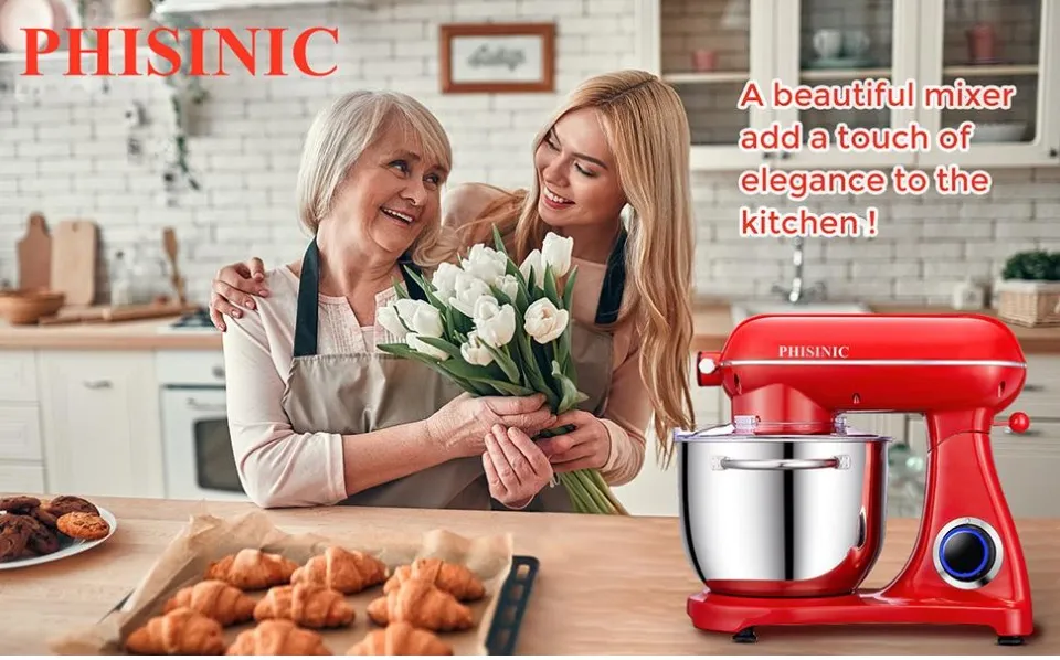 New PHISINIC SM-1522YM 6.5L 800W Household Stand Mixers,Tilt-Head