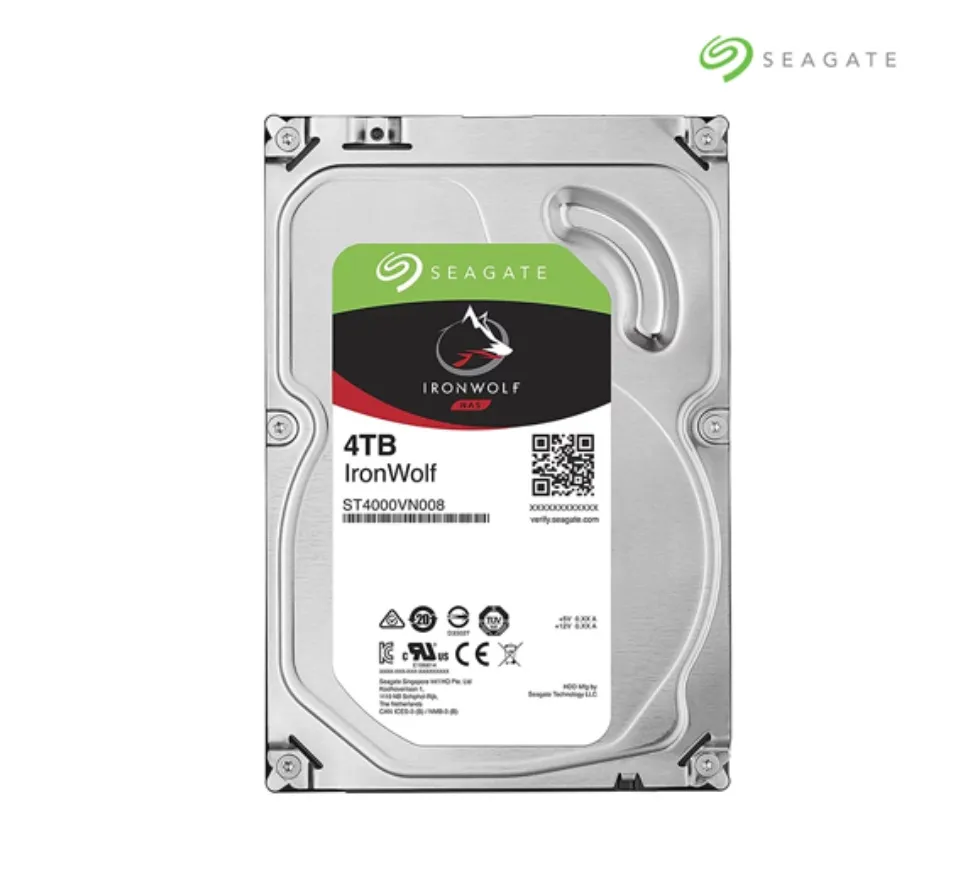 SEAGATE IRONWOLF 4TB NAS HDD 5900RPM CACHE 64MB SATA 3YRS (ST4000VN008_3Y)  (กรุณาทักแชทเพื่อเช็คสต็อกก่อนสั่งซื้อ) | Lazada.co.th