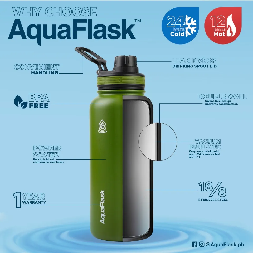 Aquaflask 32oz Insulated Stainless Steel Drinking Price Philippines