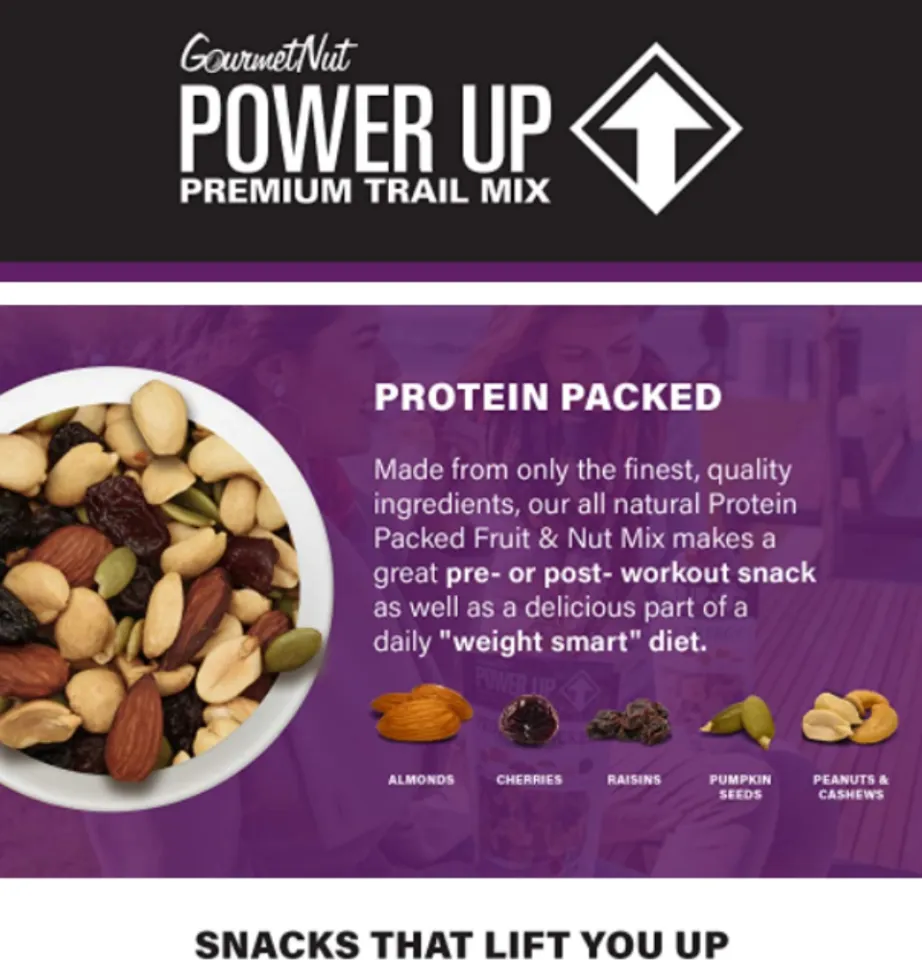 Power Up Trail Mix, Protein Packed - 14 oz