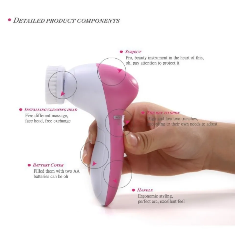 5 In 1 Body Face Massager Hot Selling（Pink) MY-8782.+free gif | Lazada