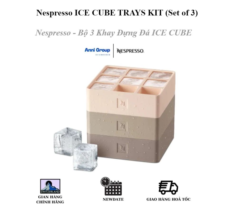 Nespresso Barista Ice Cube Trays Kit