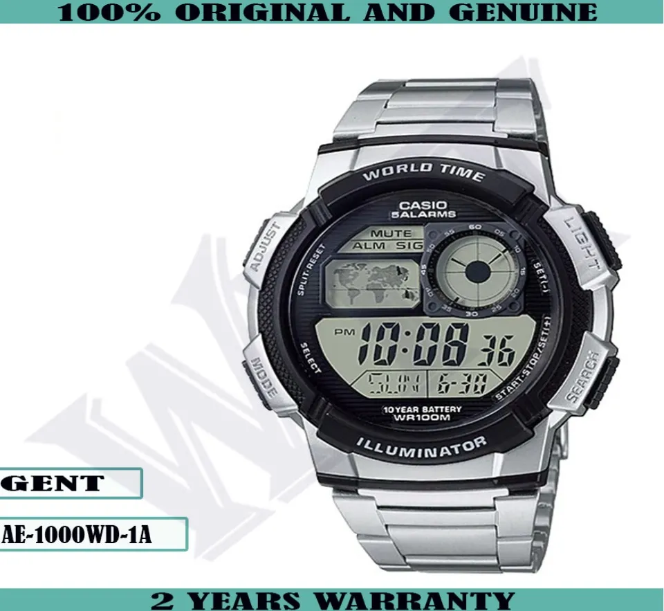 Jam tangan casio illuminator world outlet time