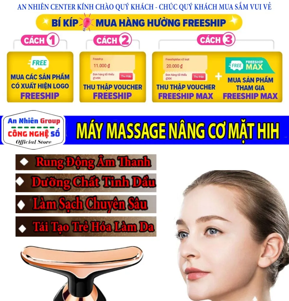 CAO CẤP] Máy massage mặt HIH chính hãng, Dụng Cụ Mát Xa Chăm Sóc ...