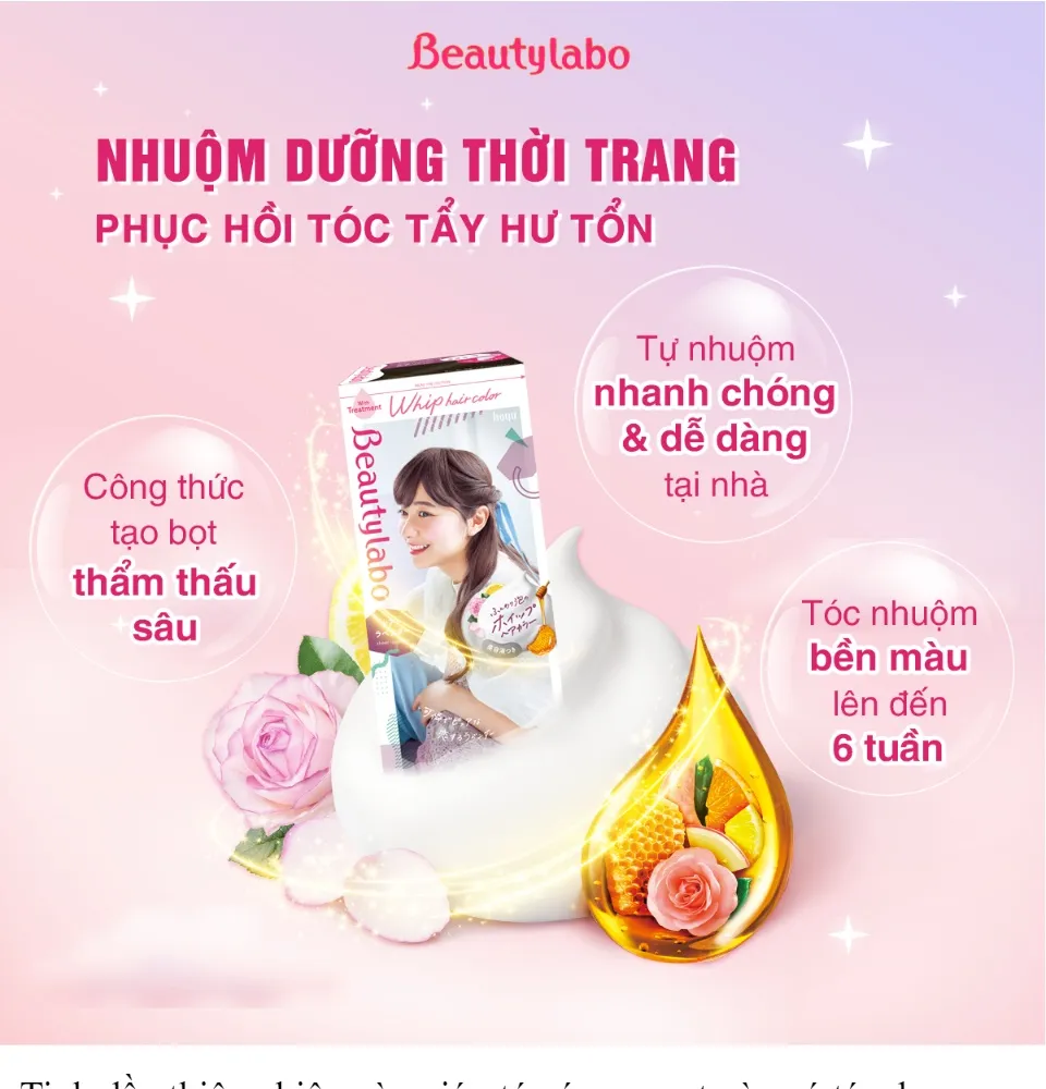 Thuốc nhuộm tóc tạo bọt Beautylabo 125ml – Whip Hair Color Nhật ...