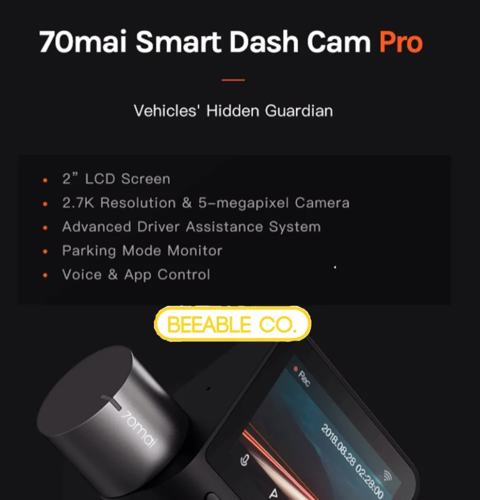 READY STOCK] (GLOBAL VERSION) 70 Mai Smart Dash Cam Pro 行车记录仪 | Lazada