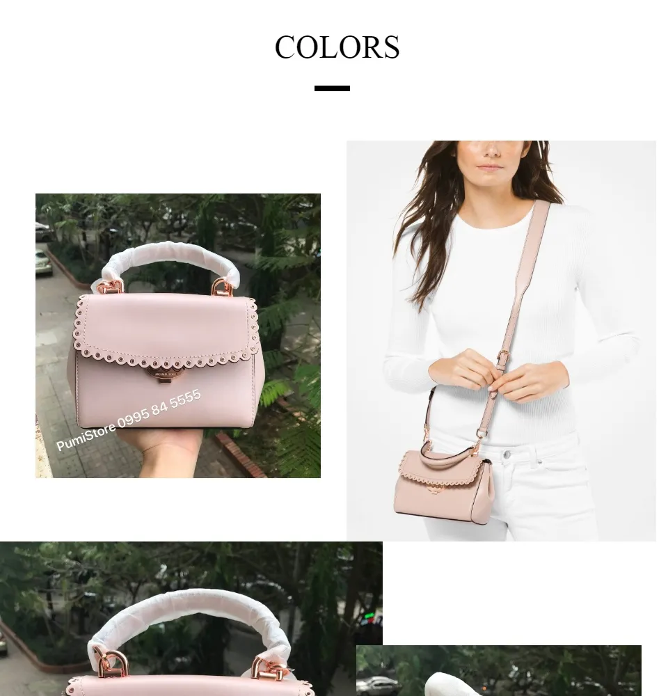 Túi Michael Kors Ava Scalloped XS Soft Pink 