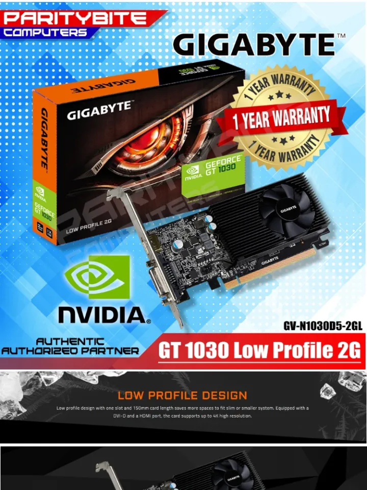 Geforce gt 1030 discount low profile 2g