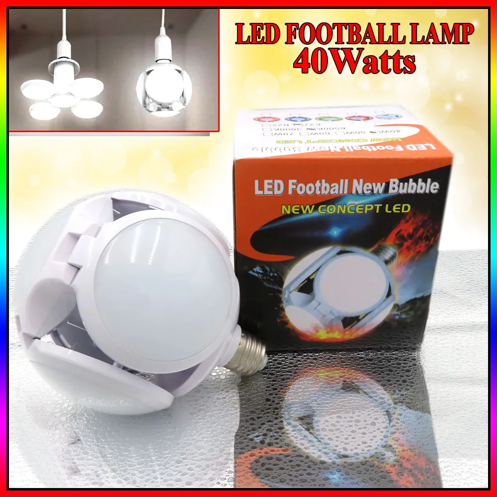 pakke Souvenir Forbyde LED Football UFO Lamp New Bubble New Concept LED Lamp 40 watts White Light  | Lazada PH