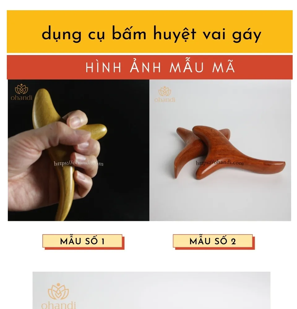 Dụng cụ bấm huyệt bằng gỗ - chim én | Lazada.vn