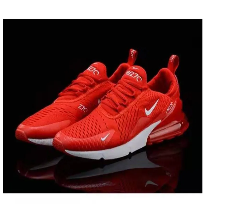 S&Y FASHION Nike AIR MAX 270 FLYKNIT Running Shoes For Women Men Red | Lazada